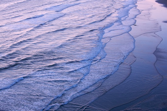 Abstract;Abstractions;Beach;Beaches;Blue;Brown;California;Crescent Beach;Crescent City;Gray;Ocean;Patterns;Reflection;Reflections;Sand;Sea;Shapes;Shore;Shoreline;Textures;Water;Waves;White;Pink