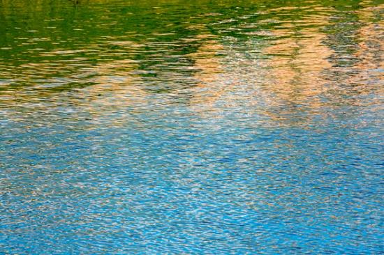 Abstract;Abstraction;Abstractions;Blue;Botanical;Calm;Gold;Healing;Line;Minimalism;Mirror;Modern;Nature;Pastoral;Ripple;Shape;Stock categories;Sunlight;Textures;Water;Waterscape;Yellow;contemporary;contemporary art;green;modern art;oneness;orange;pattern;peaceful;reflection;reflections;restful;serene;soothing;sunlit;texture;tranquil;zen