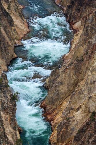 Abstract;Abstraction;Brook;Canyon;Creek;Grand Canyon of the Yellowstone;Line;Pattern;River;River Bed;Riverbed;Rivers;Shape;Stream;Texture;United States;Water;Wyoming;Yellowstone National Park;Yellowstone River;waterway