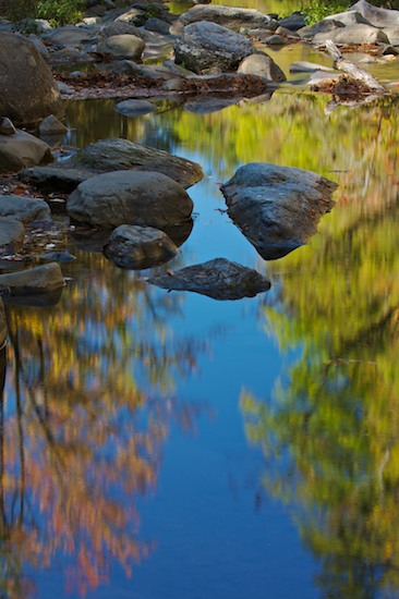 Abstract;Abstractions;Autumn;Boulder;Brook;Chatsworth;Chattahoochee National Forest;Creek;Fall;Foliage;Geological;Geology;Georgia;Holly Creek;Holly Creek Preserve;Leaf;Leafy;Leaves;Patterns;Reflection;Reflections;Rivulet;Rock;Rock Formations;Rocks;Shapes;Stone;Stones;Stream;Streamlet;Striation;Textures