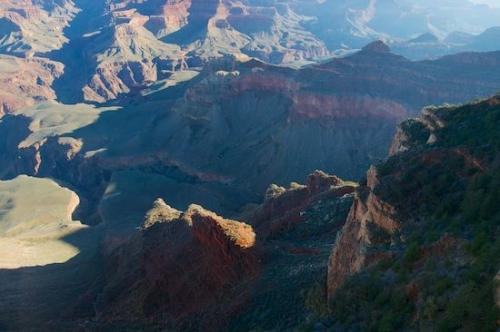 Red;Arizona;Summit;Valley;Pinnacle;Grand Canyon National Park;Outdoor;Gorge;Peak;Blue;Ledge;Orange;Mountain;Precipice;Horizontal;Escarpment;Green;Tan;Mountains;Landscape;Mountain Top;Brown;Bluff;Cliff;United States