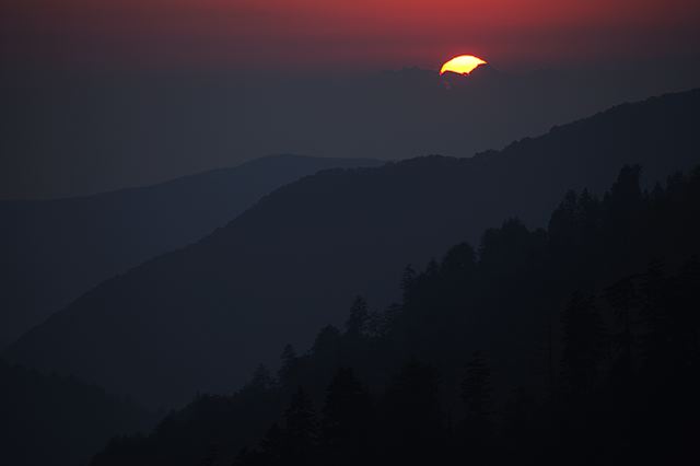 Sunset;Dusk;Twilight;Evening;Nightfall;Sundown;evening;Forest;Trees;Leaves;Leaf;Plants;Woods;Bark;Outdoors;Nature;Natural;Woodland;Ledge;Mountain;Cliff;Precipice;Peak;Mountain Top;Rock Formations;Rocks;Boulder;Vertical;High;Power;Powerful;Scenic View;Scenics;Summit