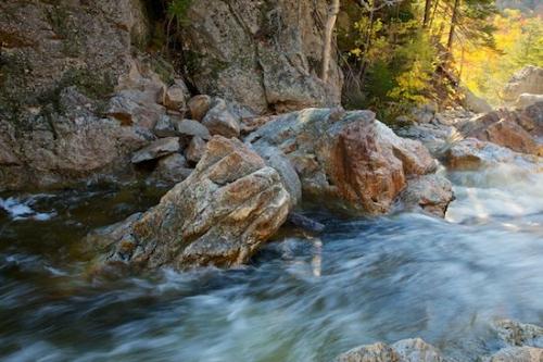 flowing;Glen Ellis Falls;Cascading;Rock Face;water;Rocks;Water;Rock Formations;Chute;river;Boulders;Streaming;Rapids;Waterfalls;Boulder;New England;Pouring;flow;New Hampshire;Rocky;Falls;Rock;trees