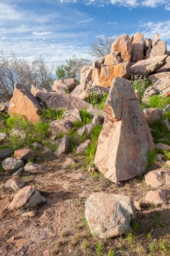 Blue;Boulder;Boulders;Brown;Calm;Cloud;Cloud Formation;Clouds;Geological;Geology;Gold;Mountain;Mountain Side;Mountainous;Nature;Pastoral;Pebbles;Rock;Rock formations;Rocks;Rocky;Stone;Stones;Summit;Tan;Texas;Texas Hill Country;Wabi Sabi;Warm Colors;Warm Palette;Warm Tones;Yellow;color;grass;green;hillside;landscape;oneness;orange;peaceful;restful;serene;sky;soothing;tranquil;zen