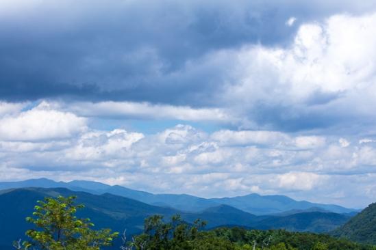 Blossom;Blossoms;Blue;Branches;Calm;Cloud;Cloud Formation;Clouds;Cloudy;Floweret;Flowering;Flowers;Flowers & Plants;Forest;Forested;Healing;Health care;Healthcare;Hill;Mountain;Mountain Side;Mountain Top;Mountainous;Mountains;Nature;North Carolina;Pastoral;Peak;Pinnacle;Range;Summit;Timber;Timberland;Tree;Weather;Wood;Woodland;Woods;bloom;flora;floral;flower;green;hillside;landscape;leaves;oneness;peaceful;plants;restful;serene;sky;soothing;tranquil;tree limbs;trees;zen