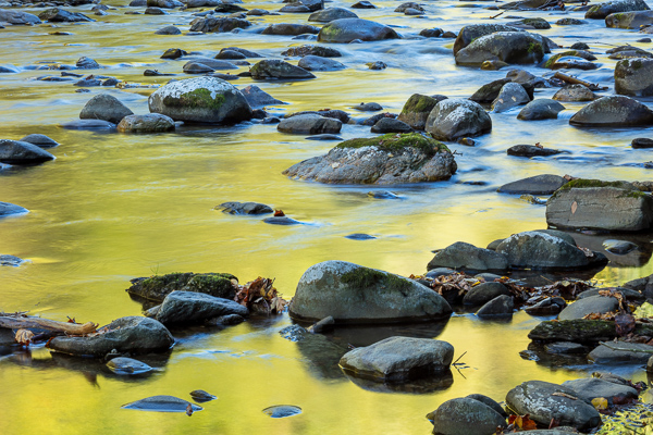 Autumn;Blue;Boulder;Boulders;Calm;Creek;Fall;Flow;Gold;Great Smoky Mountains;Great Smoky Mountains National Park;Healing;Health care;Healthcare;Minimalism;Mirror;Nature;Pastoral;Ripple;River;Rock;Rock formations;Rocks;Rocky;Stone;Stones;Stream;Stream Bank;Sunlight;Sunshine;Tan;Tennessee;United States;Water;Waterscape;Yellow;flowing;landscape;oneness;orange;peaceful;pool;reflection;reflections;restful;river bank;serene;soothing;sunlit;tranquil;zen