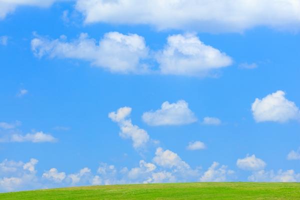 Agricultural;Agriculture;Blue;Calm;Cloud Formation;Clouds;Cloudy;Concepts;Cool Colors;Cool Palette;Cool Tones;Farm;Farming;Green;Greens;Healing;Health care;Healthcare;Hill;Indiana;Looking up;Minimalism;Nature;Oneness;Pastoral;Sunlight;Sunshine;United States;color;field;hillside;landscape;pasture;peaceful;restful;serene;sky;soothing;sunlit;tranquil;zen