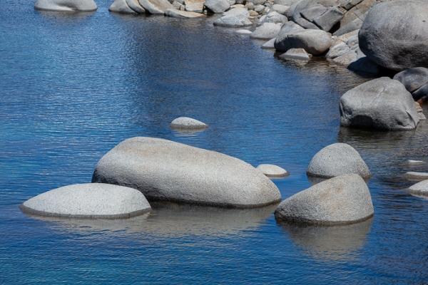Blue;Boulder;Boulders;California;Calm;Concepts;Healing;Health care;Healthcare;Lake Tahoe;Minimalism;Mirror;Nature;Nevada;Oneness;Pastoral;Ripple;Rock;Rocks;Stone;Stones;Sunlight;Sunshine;Tan;United States;Water;Waterscape;color;lake;landscape;oneness;peaceful;pool;reflection;reflections;restful;serene;soothing;sunlit;tranquil;zen