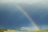 Aqua;Blue;Cloud;Forest;Green;Hills;Hillside;rainbow;Red;Weather;Wyoming;Yellow;Y