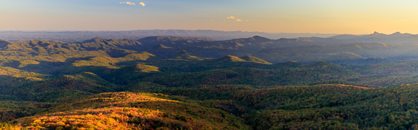 Autumn;Blue;Blue Ridge Parkway;Cloud;Cloud Formation;Clouds;Fall;Forest;Forested;Gold;Healing;Health care;Healthcare;Hill;Hillside;Landscape;Mountain;Mountain Side;Mountain Top;Mountainous;Mountains;Nature;North Carolina;Oneness;Orange;Panoramic;Pastoral;Peaceful;Red;Sky;Summit;Tan;Timber;Timberland;Trees;Wood;Woodland;Woods;Yellow;calm;restful;serene;soothing;tranquil;zen