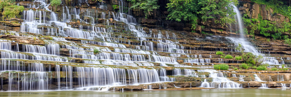Cascade;Cascading;Chute;Falling;Falls;Flow;Healing;Health care;Healthcare;Panoramic;Peaceful;Pouring;Rock Island State Park;Spilling;Streaming;Water;Waterfall;Waterfalls;Wet;calm;restful;serene;soothing;tranquil