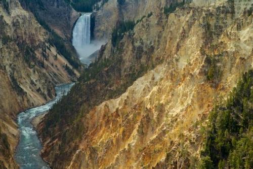 Stream;Orange;river;Water;Aqua;Falling;Flow;Pouring;Yellowstone River;Lower Falls;Blue;Waterfalls;Wet;Falls;Chute;Wyoming;Gray;Gold;flow;Spilling;Waterfall;flowing;Grand Canyon of the Yellowstone;Cool;Yellowstone National Park