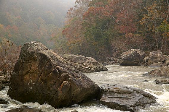 Nature;Waterfall;Water;Rock Formations;Rocks;River;Flowing;Pouring;Power;Leaf;Leaves;Cumberland Plateau;Big South Fork National Recreat