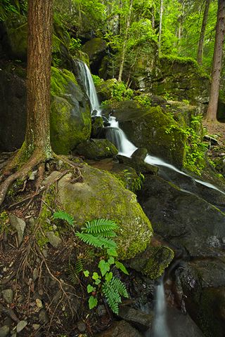 Waterfall;Stream;Water;Flowing;Pouring;Cool;Wet;Flow;Cascade;Cascading;Spray