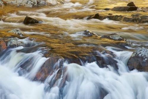 Waterfalls;White;Brown;Falls;Landscape;Boulder;Great Smoky Mountains National Park;Yellow;Pouring;Stone;Rocky;Rocks;Stones;Tennessee;Cascade;Streaming;Boulders;Gold;Cascading;Rock;Waterfall;Chute