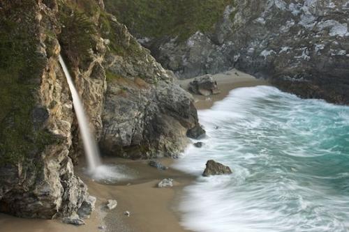 Rock Face;Sand;Stream;Crag;Aqua;Shore;Precipice;Ledge;Gray;Pouring;Sea Stacks;Blue;Spilling;Beaches;Coastline;Rocky;tree;Chute;Waterfall;Falls;Waves;Pastoral;Green;Big Sur;Orange;Cool;Rocks;Cascade;Waterfalls;Landscape;Escarpment;Rock Formations;Seascape;Coast;trees;Wet;McWay Falls;Bluff;Peaceful;Brown;Boulders;Falling;Cascading;Cliff;Beach;Tan;Boulder;Sea;California;Rock;Shoreline;Ocean;Water;Flow