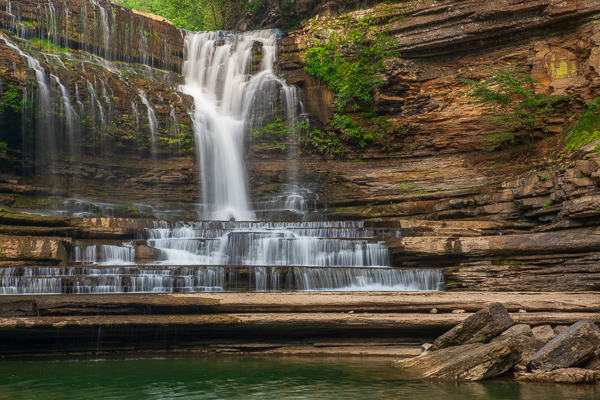 Bluff;Boulder;Boulders;Brown;Calm;Cascade;Cascading;Chute;Concepts;Cool Colors;Cool Palette;Cool Tones;Cummins Falls;Falling;Falls;Flow;Green;Greens;Healing;Health care;Healthcare;Nature;Oneness;Pastoral;Pouring;Rock;Rock formations;Rocks;Rocky;Stream;Streaming;Sunlight;Sunshine;Tan;Tennessee;United States;Water;Waterfalls;cliff;color;landscape;oneness;peaceful;reflection;restful;serene;soothing;sunlit;tranquil;waterfall;zen