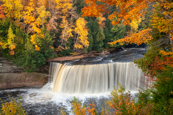 Autumn;Brown;Calm;Cascade;Cascading;Chute;Creek;Fall;Falls;Flow;Forest;Forested;Gold;Great Lakes;Healing;Michigan;Nature;Pastoral;Pouring;River;Stream;Streaming;Tahquamenon Falls;Tan;Timber;Timberland;Tree;United States;Upper Peninsular;Water;Waterfalls;Waterscape;Wood;Woodland;Woods;Yellow;flowing;green;landscape;leaves;oneness;orange;peaceful;rapids;restful;river bank;serene;soothing;tranquil;trees;waterfall;zen