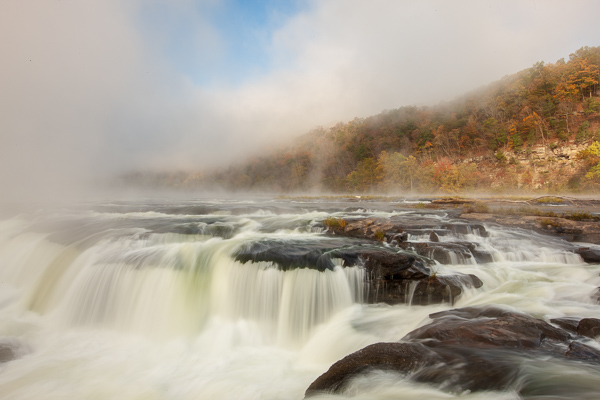 Autumn;Boulder;Boulders;Brown;Calm;Cascade;Cascading;Chute;Creek;Fall;Falls;Flow;Fog;Forest;Forested;Gold;Mist;Mountain;Mountains;Nature;Obscured;Pastoral;Pouring;River;Rock;Rocks;Sandstone Falls;Stone;Stones;Stream;Streaming;Tan;Timber;Timberland;United States;Water;Waterfalls;Waterscape;West Virginia;Wood;Woodland;Woods;Yellow;flowing;foggy;green;haze;landscape;leaves;mist;misty;oneness;orange;peaceful;rapids;restful;serene;soothing;tranquil;trees;waterfall;zen
