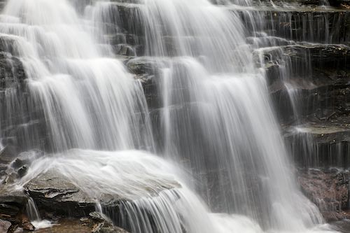 Erie Falls;Rock;Falls;Boulder;Streaming;Boulders;Stones;West Virginia;Rock Formations;Waterfall;Sandstone Falls;Cascading;Chute;Ricketts Glenn State Park;Stone;Water;Pouring;Cascade;Rock Face;Rocks;Waterfalls;Pennsylvania