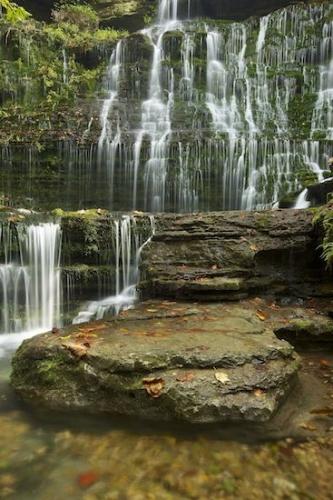 Machine Falls;Boulders;Falls;Brown;Stones;Cascade;pool;Stream;Rocks;flow;water;Cascading;Streaming;Waterfall;White;Water;Rock;Pouring;Chute;Rock Formations;moss;Tan;Green;Boulder;Short Springs State Natural Area;Orange