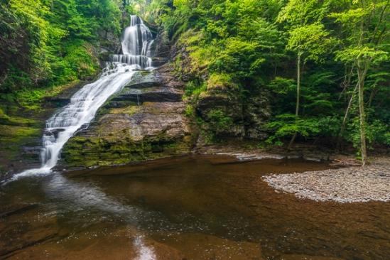 Bluff;Botanical;Boulder;Boulders;Brown;Calm;Cascade;Cascading;Chute;Cool;Dingmans Falls;Falling;Falls;Flow;Geological;Geology;Healing;Health care;Healthcare;Leaf;Moss;New Jersey;Pastoral;Pebbles;Pennsylvania;Pouring;River;Rock;Rock Face;Rock formations;Rocks;Rocky;Spilling;Stone;Stones;Stream;Streaming;Sunlight;Sunshine;Tan;Water;Waterfalls;cliff;foliage;green;leaves;oneness;peaceful;rapids;restful;serene;soothing;sunlit;tranquil;waterfall;zen