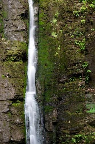 Rock Face;Chute;Brown;Cascade;Pennsylvania;Cascading;Waterfall;Waterfalls;Silverthread Falls;Streaming;water;Stream;Rock Formations;Pouring;White;cliff;Rock;Falls;Green;Moss;Dingmans Falls;New Jersey