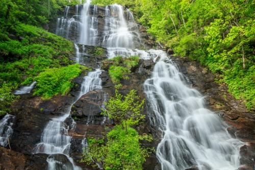Bluff;Brown;Calm;Cascade;Cascading;Chute;Falling;Falls;Flow;Forest;Healing;Health care;Healthcare;Nature;Pastoral;Pouring;Rock;Rock Face;Rock formations;Rocks;Spilling;Stone;Stones;Streaming;Tree;Water;Waterfalls;Waterscape;amicalola falls;cliff;flowing;green;landscape;oneness;peaceful;restful;serene;soothing;tranquil;trees;waterfall;wet;zen