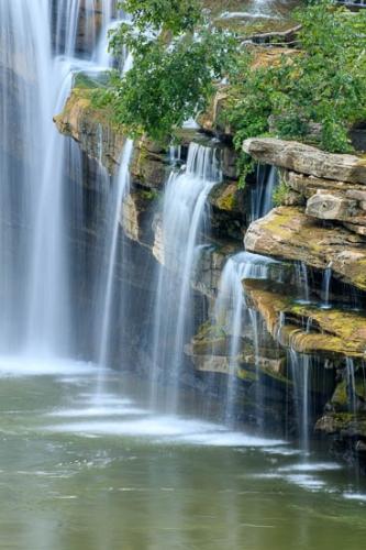 Brown;Cascade;Cascading;Chute;Cool;Falling;Falls;Flow;Green;Oneness;Pouring;Rapids;Rock Island State Park;Spilling;Stream;Streaming;Tan;Water;Waterfall;Waterfalls;Wet;zen