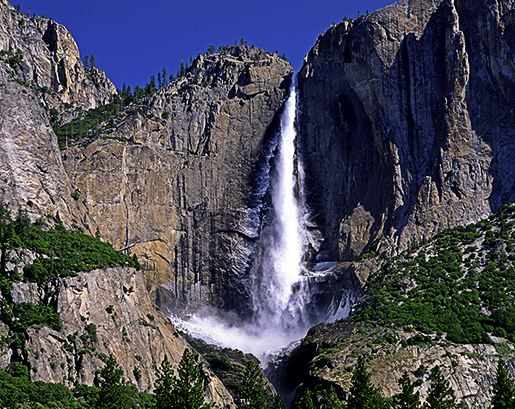 Cliff;Rock Face;Sheer;Steep;Waterfall;Stream;Water;Flowing;Pouring;Cool;Wet;Flow;Cascade;Cascading;Spray;Cataract;Falls;Chute;Falling;Spilling;Rocks;Rock;Boulder;Boulders;Rock Formations;Stones;Pebble;Pebbles;Stone;Ledge;Mountain;Precipice;Peak;Mountain Top;Nature;Vertical;High;Power;Powerful;Scenic View;Scenics;Summit