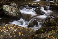 Waterfall;Great-Smoky-Mountains;Tennessee;Rock-Formations;Stream;Season;Fall;Flo