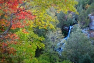 Autumn;Bluff;Boulder;Boulders;Branches;Brown;Calm;Cascade;Chute;Fall;Fall-Creek-